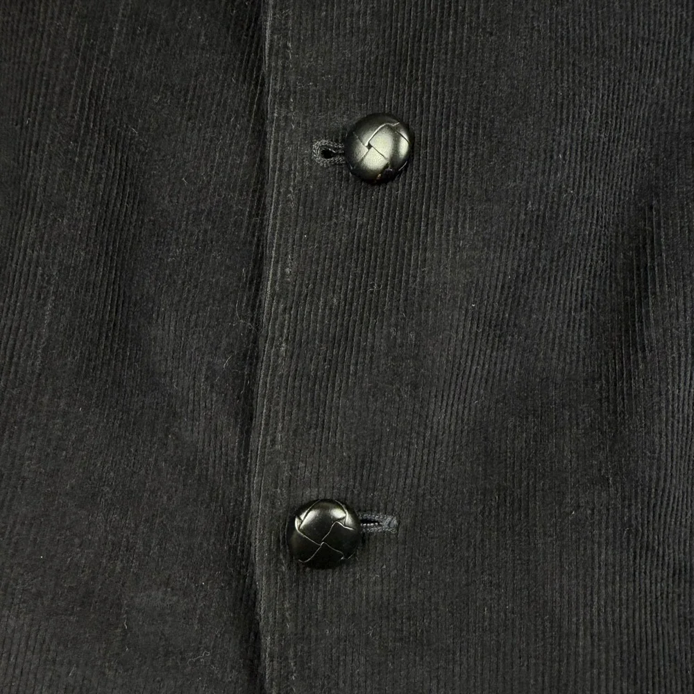 Western Classics Gary Garrett Men Black Corduroy Blazer Western Yoke Elbow Patch
